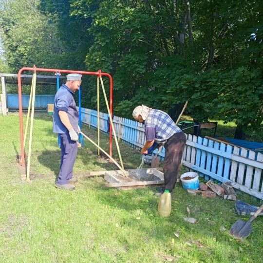 Рус Шуган мәктәбе: уен мәйданчыгына яңа җиһазлар куелды