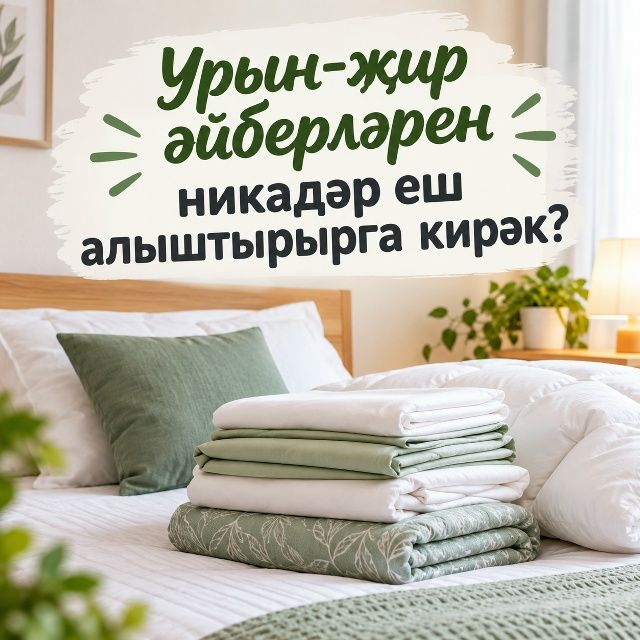 Урын-җир әйберләрен никадәр еш алыштырырга кирәк?