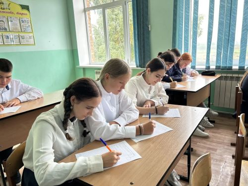 Мәктәп укучылары илкүләм диктант язуда катнашты