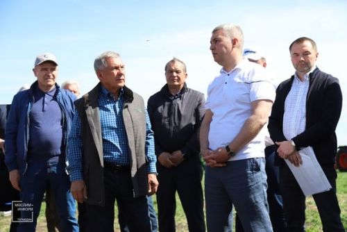 Мөслимгә эш визиты белән Татарстан Республикасы Рәисе Рөстәм Миңнеханов килде