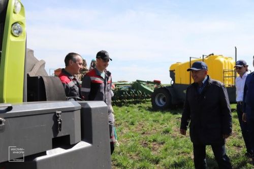 Мөслимгә эш визиты белән Татарстан Республикасы Рәисе Рөстәм Миңнеханов килде