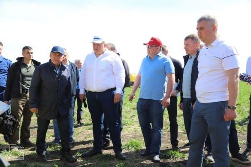 Мөслимгә эш визиты белән Татарстан Республикасы Рәисе Рөстәм Миңнеханов килде