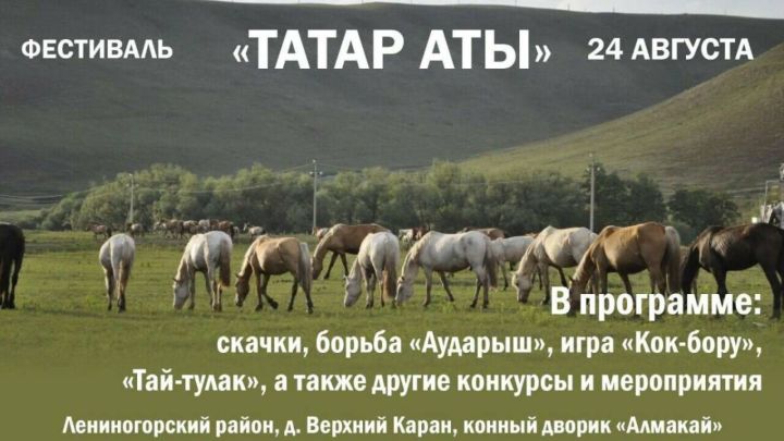 Татарстанда «Татар аты » фестивале узачак