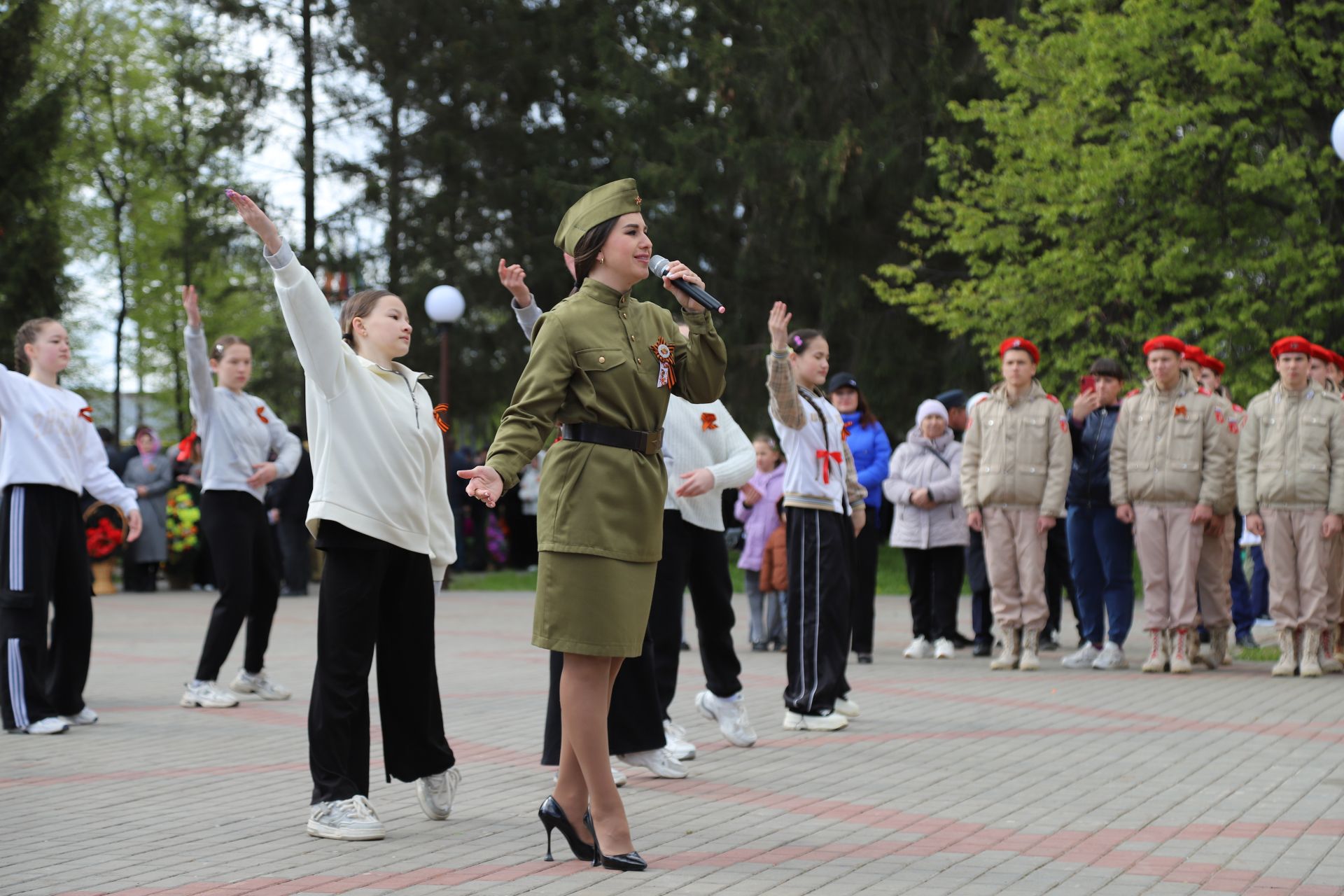 Җиңү көне уңаеннан Сугышчан һәм хезмәт даны мемориаль комплексында чаралар (+фоторепортаж)