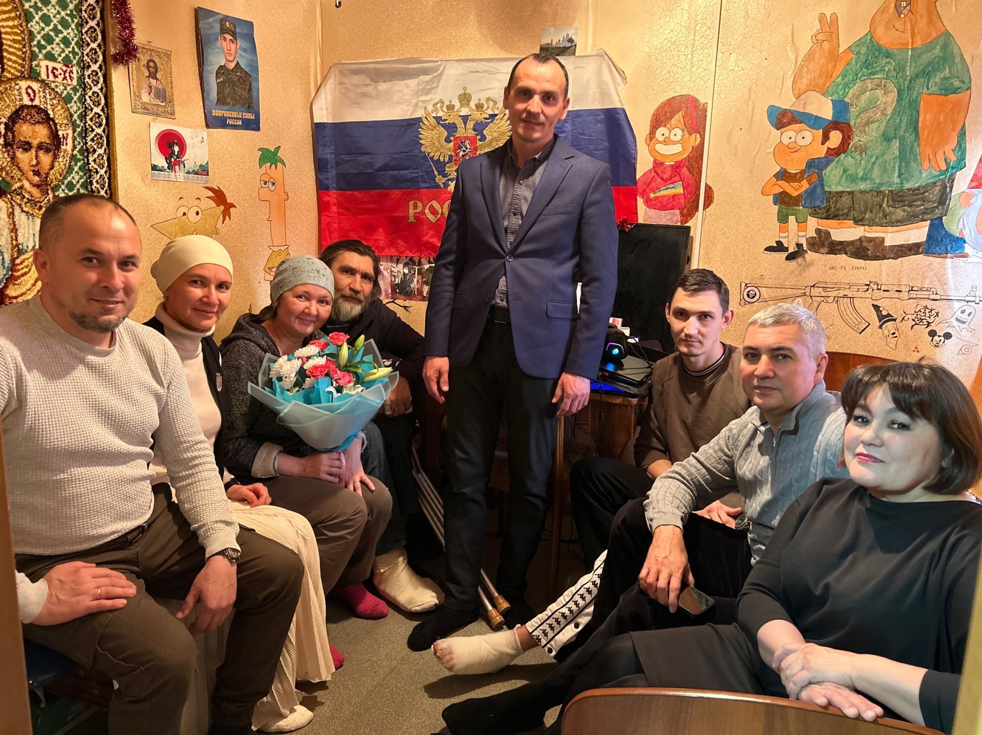 Кичә район башлыгы Альберт Хуҗин батырларыбыз белән очрашты