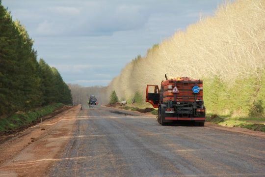 Үрәзмәт-Октябрь юлын асфальтлау башланды
