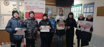 Мөслим лицее укучылары СПИДка каршы көрәш акциясендә катнаштылар