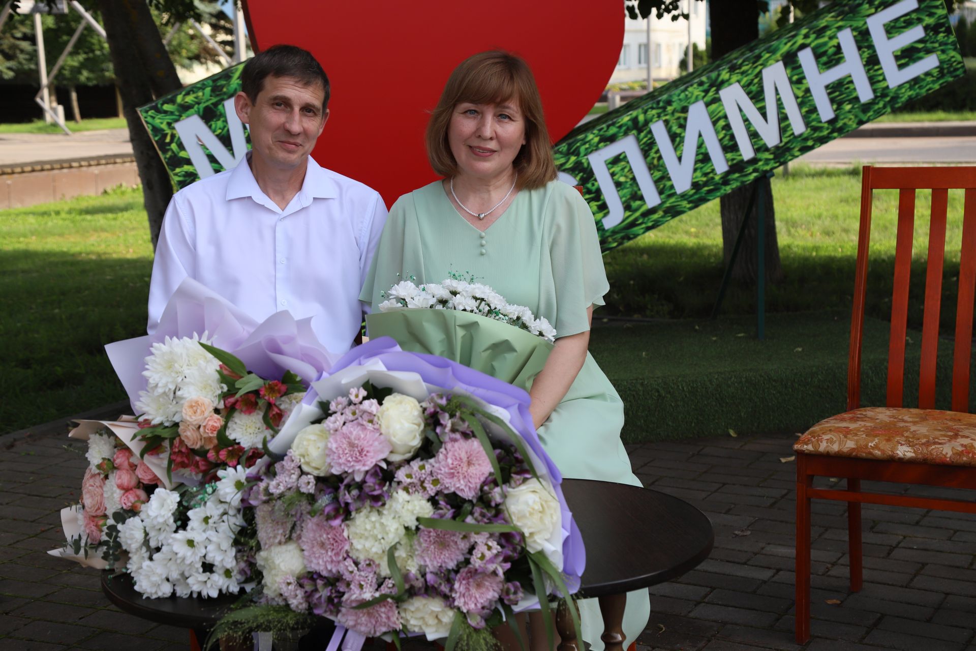 Мөслимнең «Бәхет» скверында Гаилә, мәхәббәт һәм тугрылык көненә багышланган чара үтте