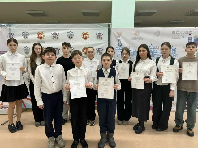 Мөслим районы укучылары татар теле республика олимпиадасында югары нәтиҗәләр күрсәтте