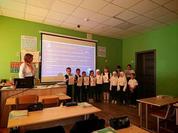 Беренче сыйныф укучыларын «Россия бөркетләре» сафларына кабул иттеләр!