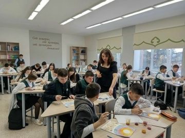 Мөслим урта мәктәбендә осталык дәресләре узды