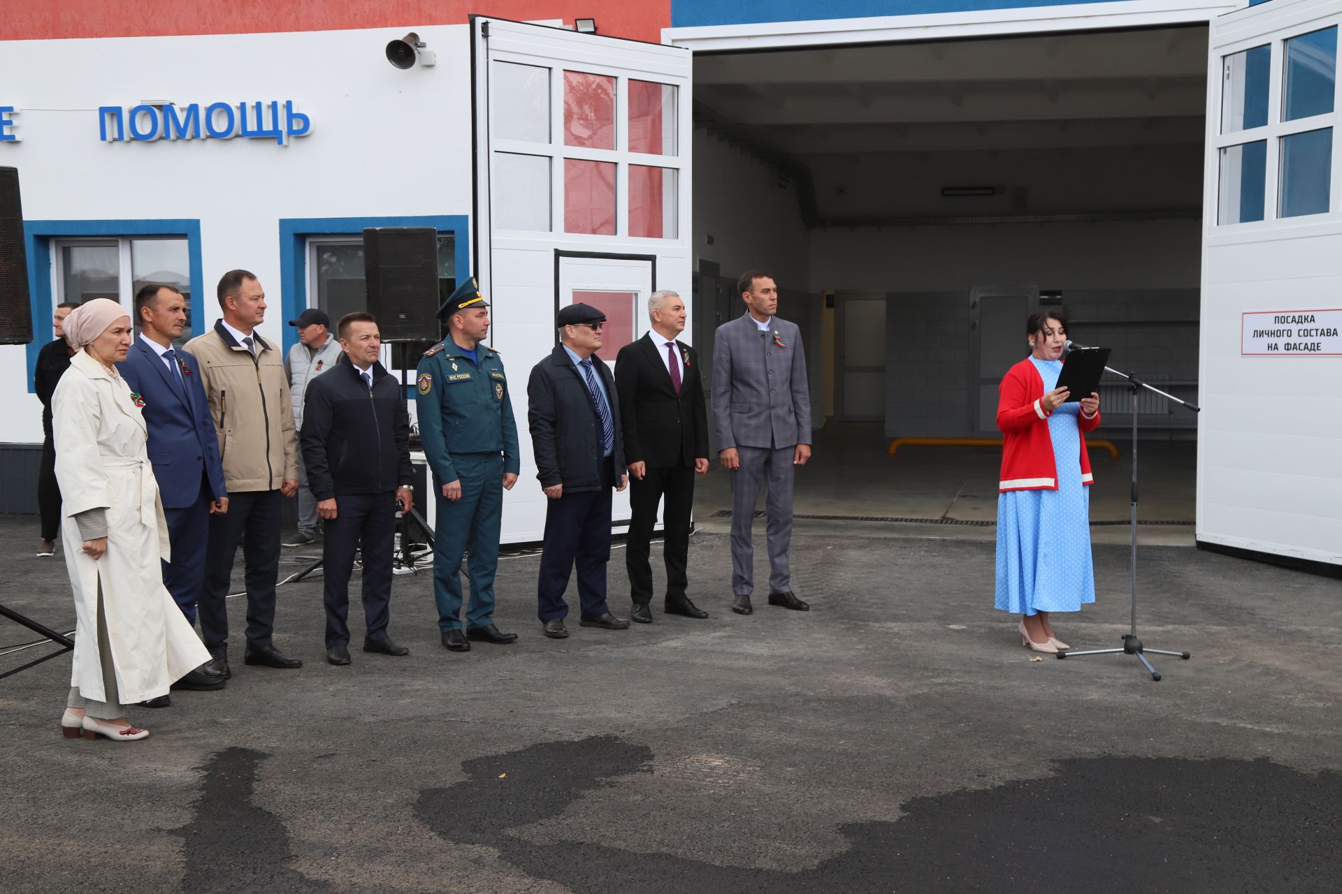 Капиталь ремонттан соң, Мөслимнең янгын сүндерү бүлеге бинасы файдануга тапшырылды