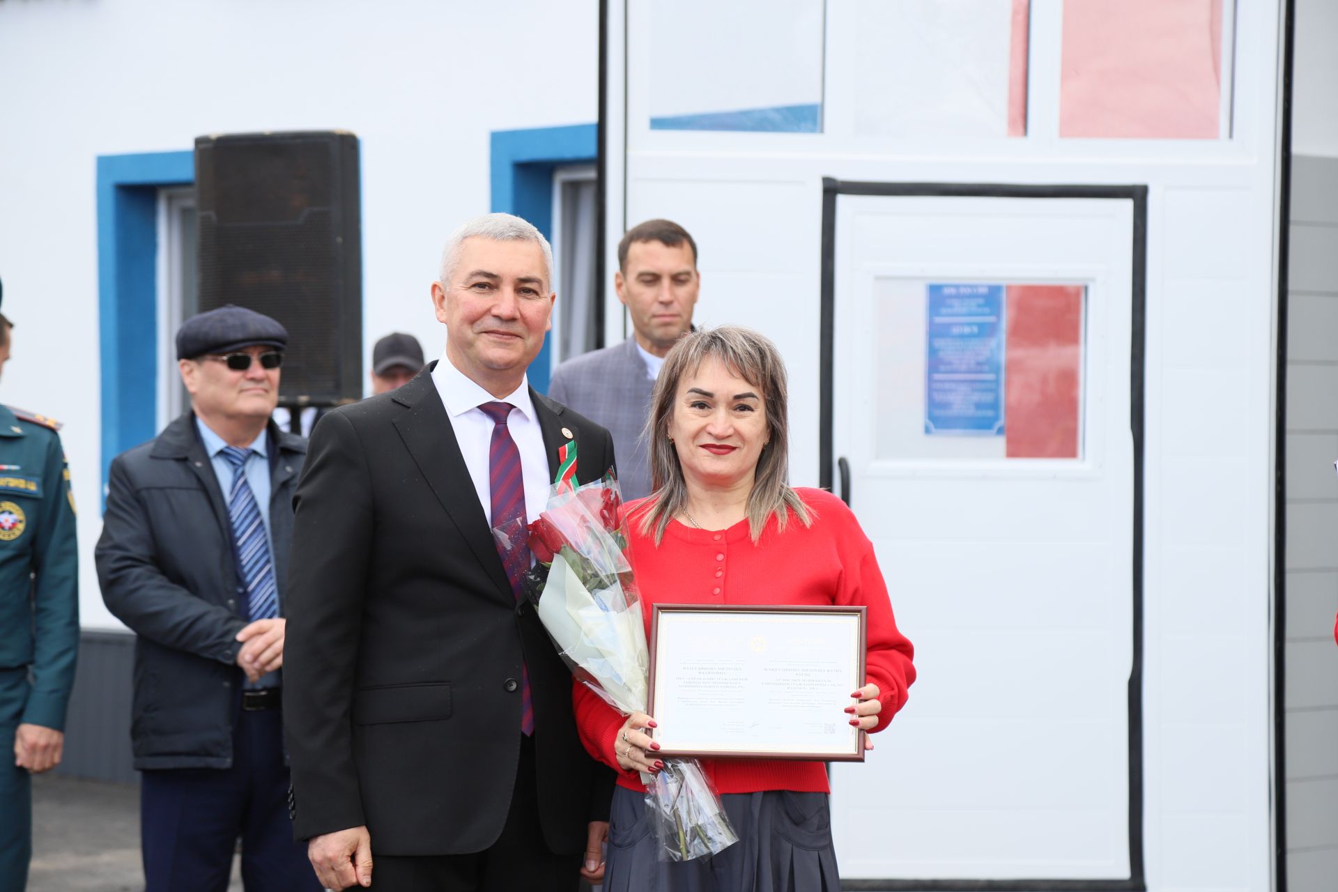 Капиталь ремонттан соң, Мөслимнең янгын сүндерү бүлеге бинасы файдануга тапшырылды
