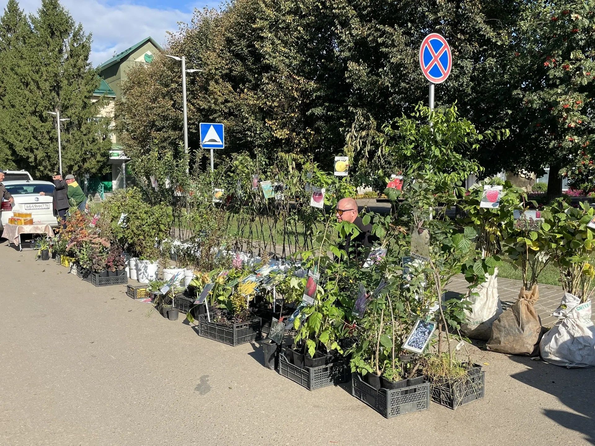 Бу минутларда район мәдәният йорты каршындагы үзәк мәйданда ярминкә башланып китте