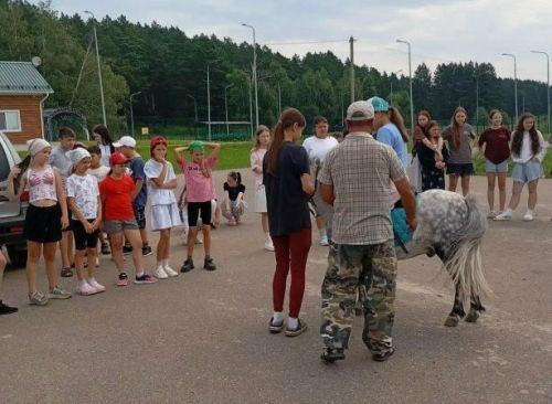 «Дудик» исемле пони «Урман иле» ял һәм сәламәтләндерү лагерена кунакка барды