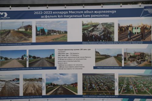 Яңа микрорайон урамнары асфальтлы булды