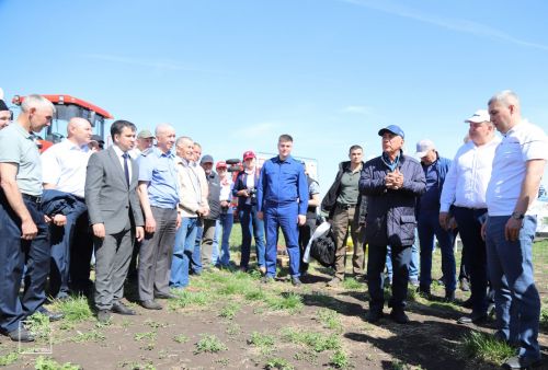Рөстәм Миңнеханов чәчү барышына югары бәя бирде (+фоторепортаж)