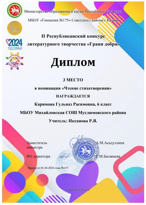 «Игелек чикләре»   республика бәйгесендә җиңү яулаганнар