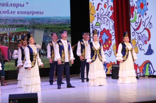 Район мәдәният йортында «Мөслим тугайлары» фольклор ансамбленең концерты узды