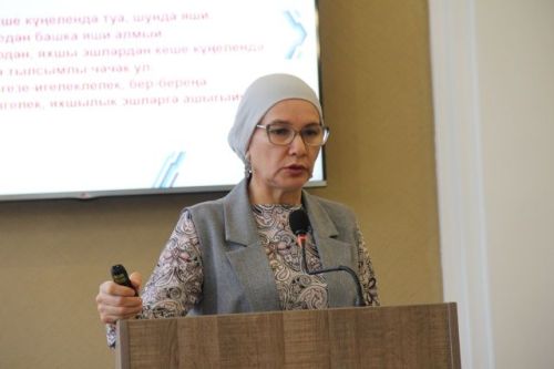 Район хакимиятенең актлар залында чираттагы киңәйтелгән киңәшмә узды