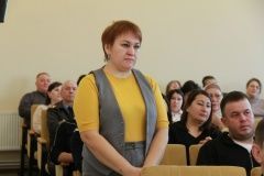 Район хакимиятенең актлар залында чираттагы киңәйтелгән киңәшмә узды