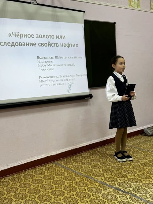 Айсылу Шәйхетдинова фәнни-тикшеренү һәм проект эшләре конференциясендә катнашты