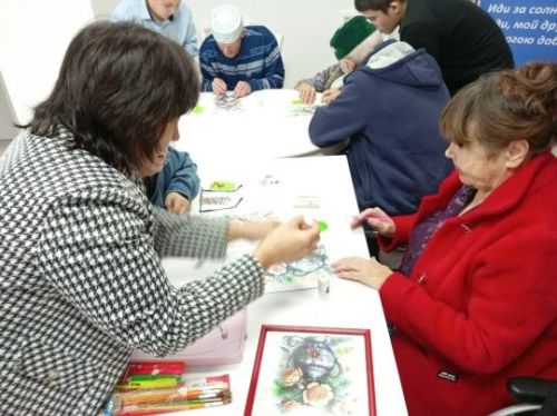 Түбән табын мәктәп-интернаты укытучылары һәм укучылары Мөслим картлар һәм инвалидлар интернат-йортында кунакта булды