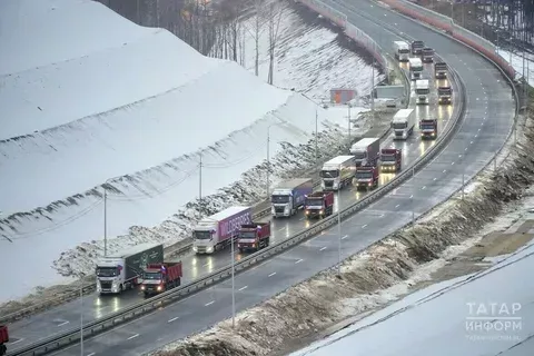Татарстанда һава торышы начар булу сәбәпле М12 трассасы буенча хәрәкәтне чикләделәр