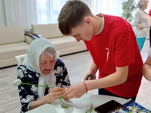 «Алдынгылар хәрәкәте» район бүлекчәсе волонтерлары, Олы Чакмак төп мәктәбе укучылары кунакта булдылар
