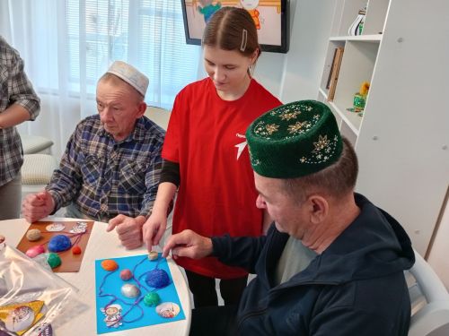 «Алдынгылар хәрәкәте» район бүлекчәсе волонтерлары, Олы Чакмак төп мәктәбе укучылары кунакта булдылар