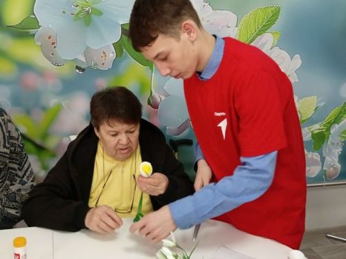 «Алдынгылар хәрәкәте» район бүлекчәсе волонтерлары, Олы Чакмак төп мәктәбе укучылары кунакта булдылар