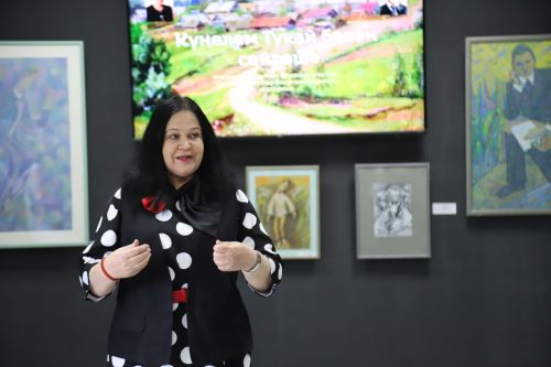Мөслимдә «Күңелем Тукай белән сөйләшә» исемле картиналар күргәзмәсе ачылды
