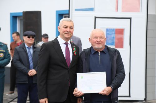 Капиталь ремонттан соң, Мөслимнең янгын сүндерү бүлеге бинасы файдануга тапшырылды