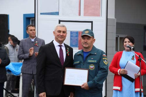 Капиталь ремонттан соң, Мөслимнең янгын сүндерү бүлеге бинасы файдануга тапшырылды