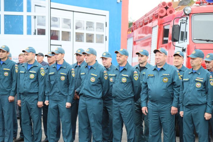 Капиталь ремонттан соң, Мөслимнең янгын сүндерү бүлеге бинасы файдануга тапшырылды